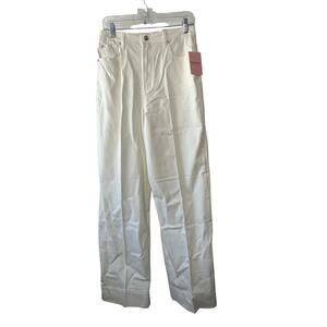 Juicy Couture White Wide Leg Jeans Women's Size 30 Inseam 33" New